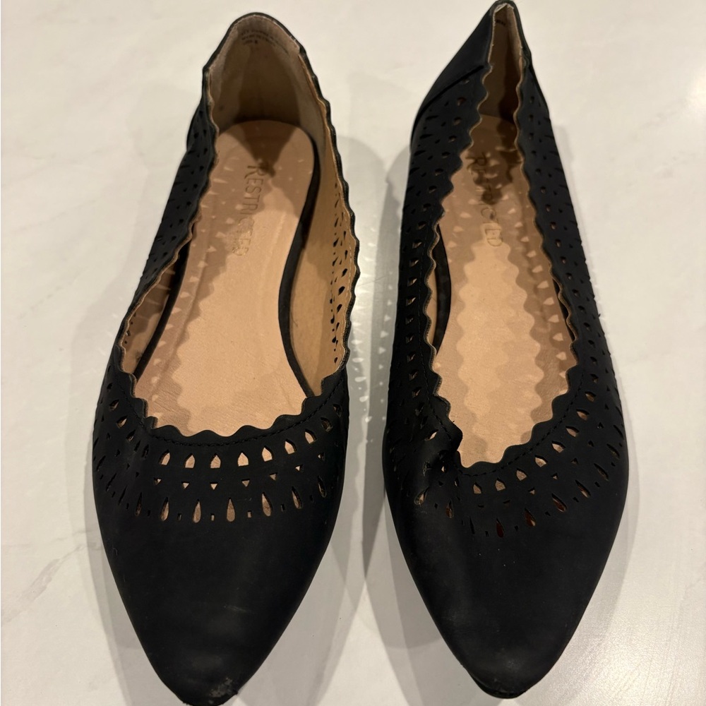 Black Women's Flats Size 8